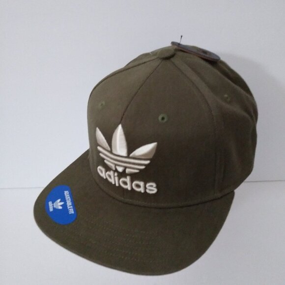 Adidas Men’s Icon Snap Back Hunter Green Beige - Picture 1 of 11